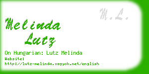 melinda lutz business card